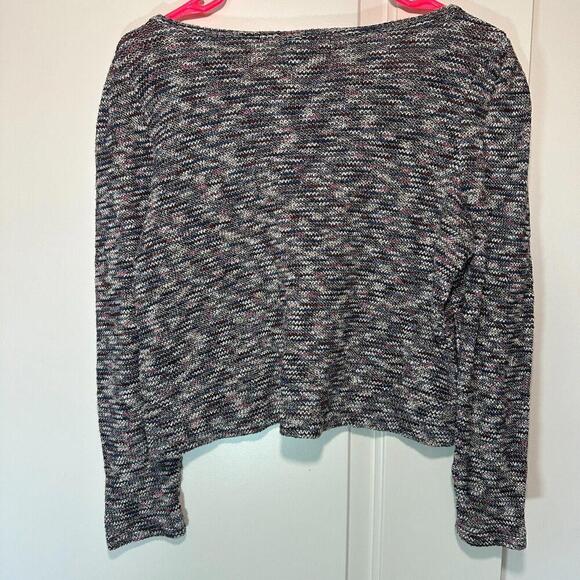 Madewell Multicolored Knit Top Puff Sleeve Thick Comfy Cotton‎ Blend Small - Picture 5 of 5